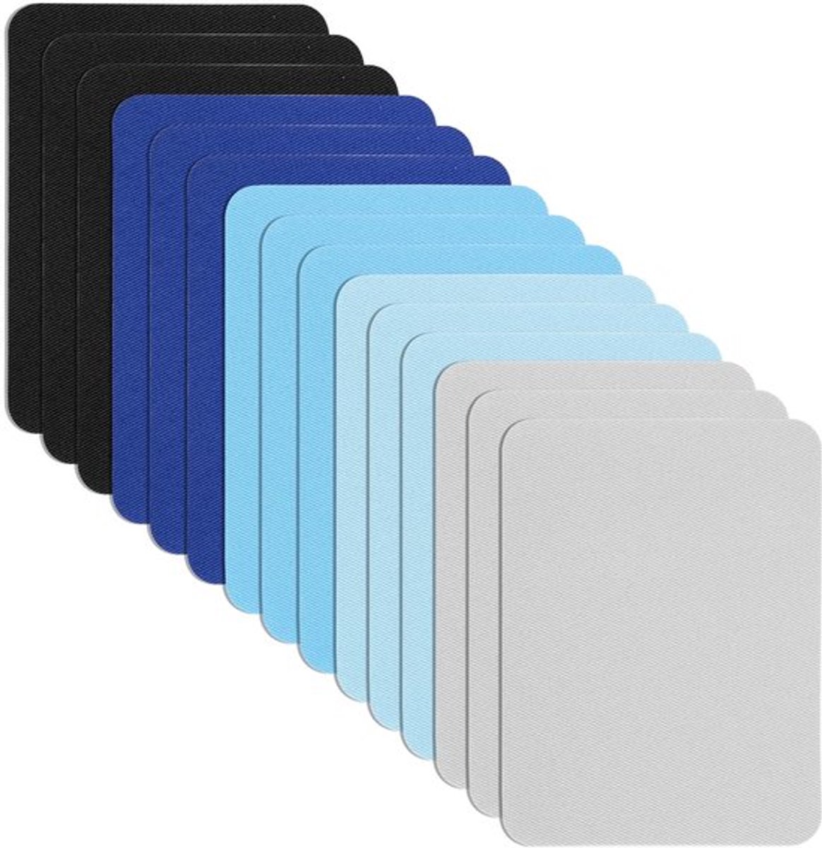 Jeans Patches om op te Strijken - Snelle Jeans Reparaties - 15 Stukken - Wasbare Strijkpleisters - Blauw en Grijs - Geschikt voor alle je.