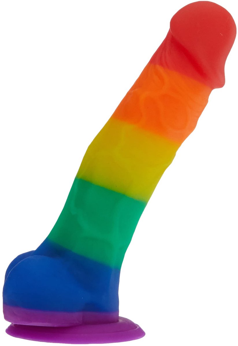 SnelShoppen - Kleurrijke 5" Dildo Multi voor Plezier en Ontspanning - Perfect voor Feestjes, Avonden en Intieme Momenten - Veilig en Flexibel Silicone
