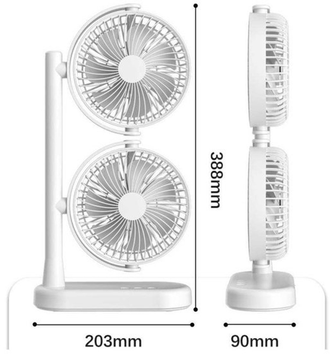 Torenventilatoren, verstelbare verticale ventilatoren voor persoonlijk gebruik, kleine staande ventilatoren, draagbare, stille, bladloze verdampingskoelventilatoren, geschikt voor slaapkamers, kantoren en woningen. – foto 2