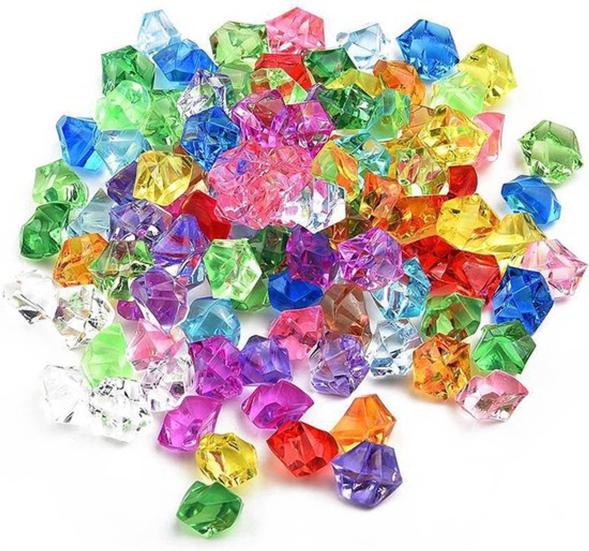 Edelstenen voor kinderen - Decoratie diamanten kristallen - 410 stuks - Bruiloft feest vaas tafeldecoratie 11x14 mm