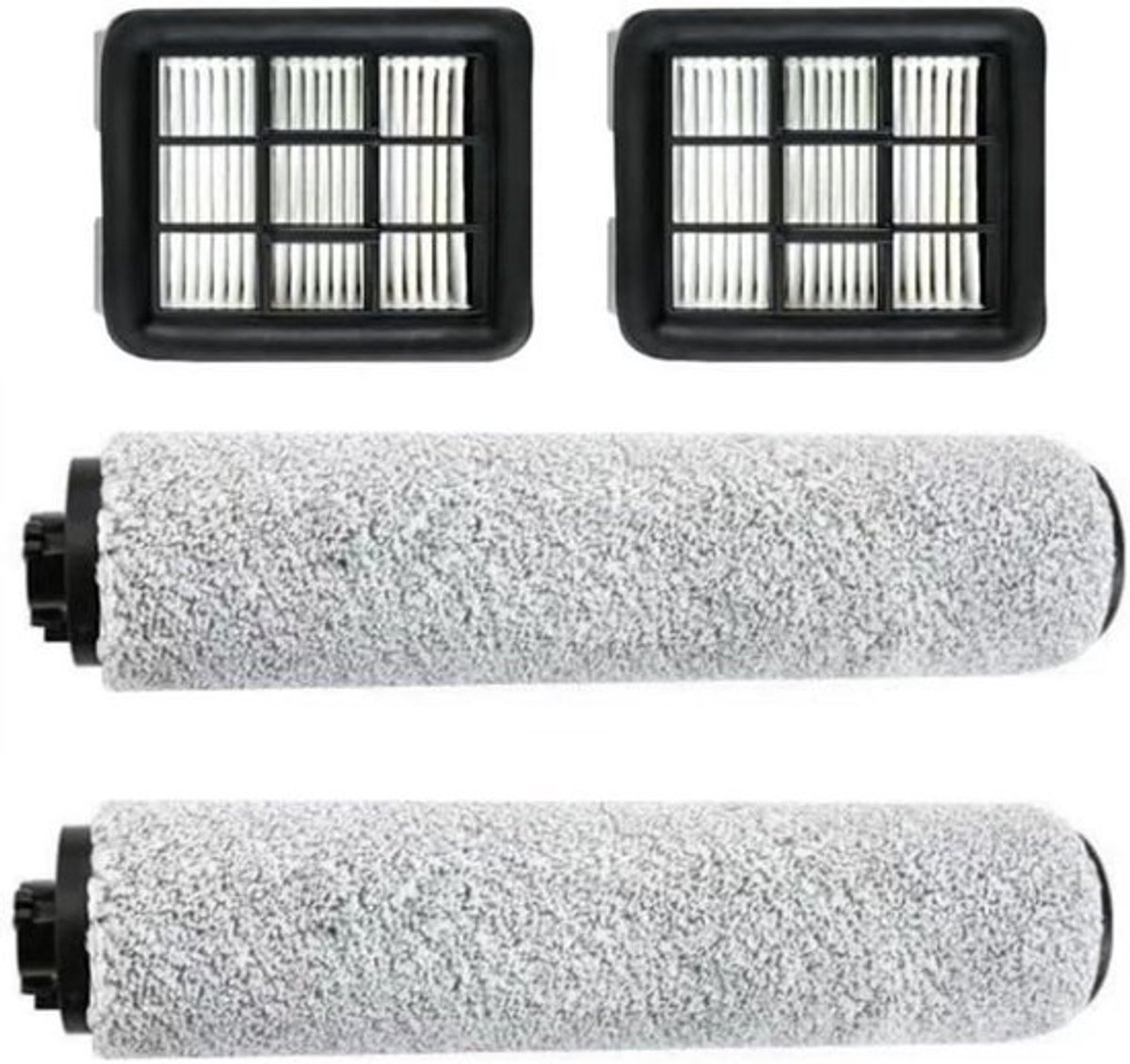 Vervangende onderdelen Draadloze Stofzuiger - 2 Filters En 2 Roller Borstels