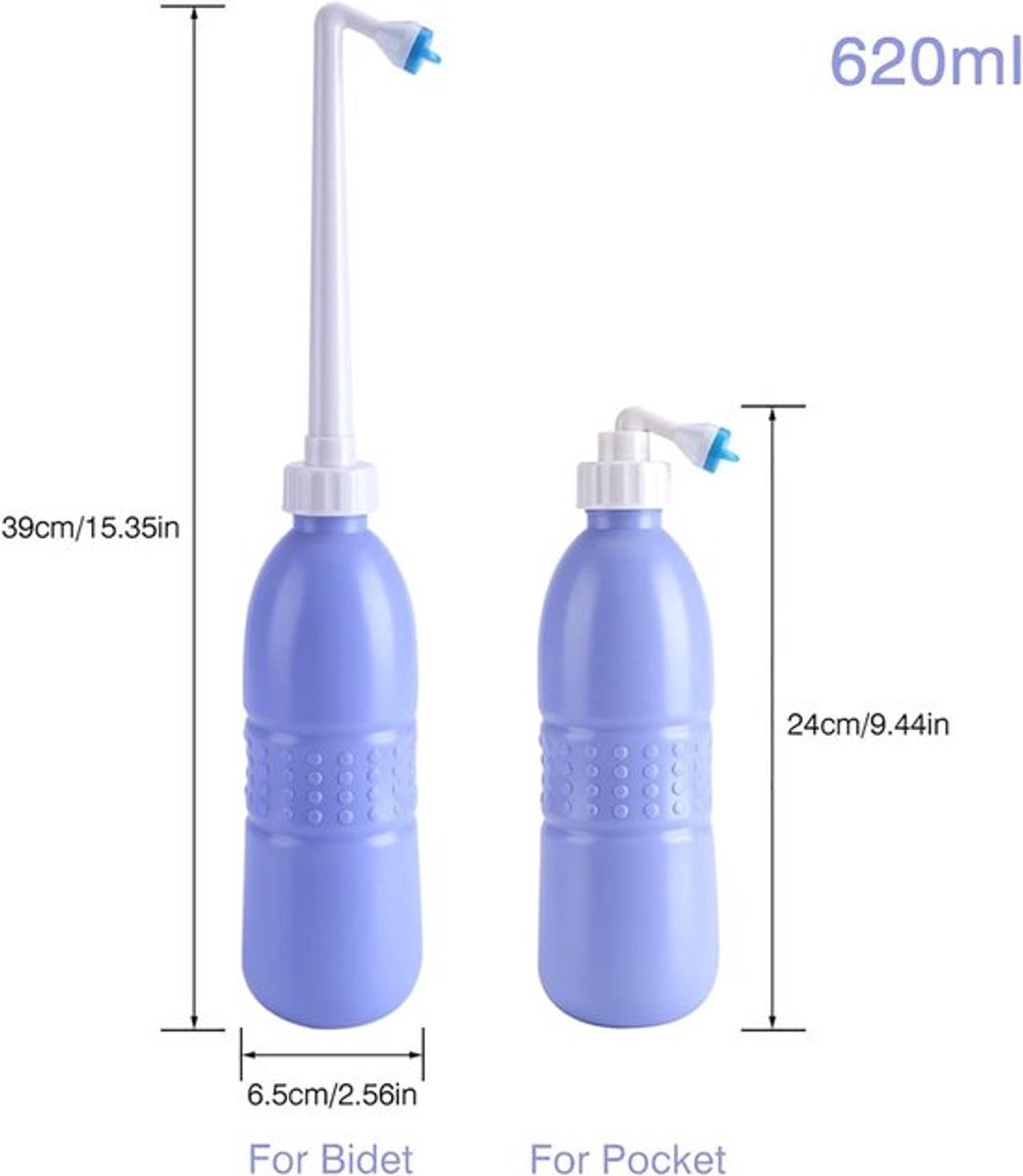 Bidet Sproeier voor Onderweg - Draagbaar Reisbidet met Waterfles - Toilet en Badkamer - Persoonlijke Hygiëne