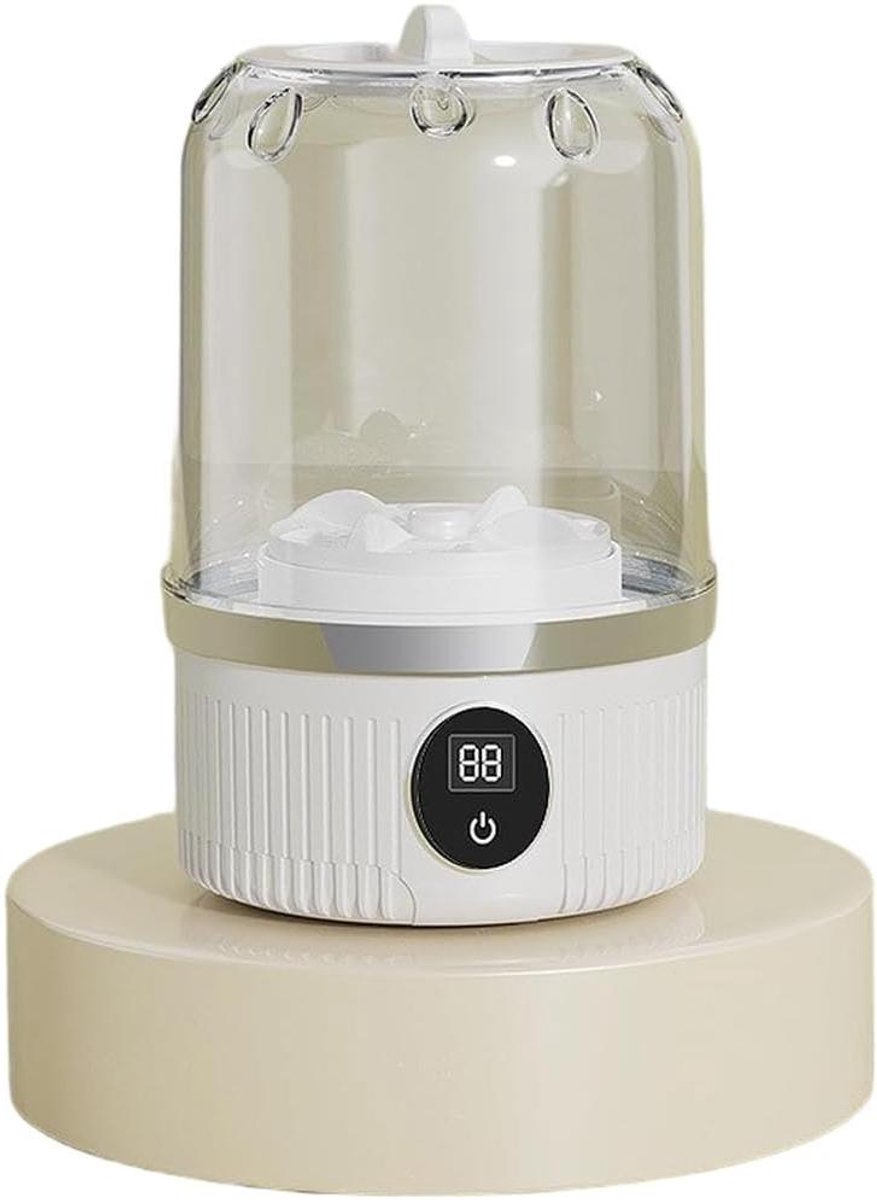 Draagbare Wasmachine Mini Reiniger Reis Wasgoed USB Oplaadbaar Compact Formaat Wit
