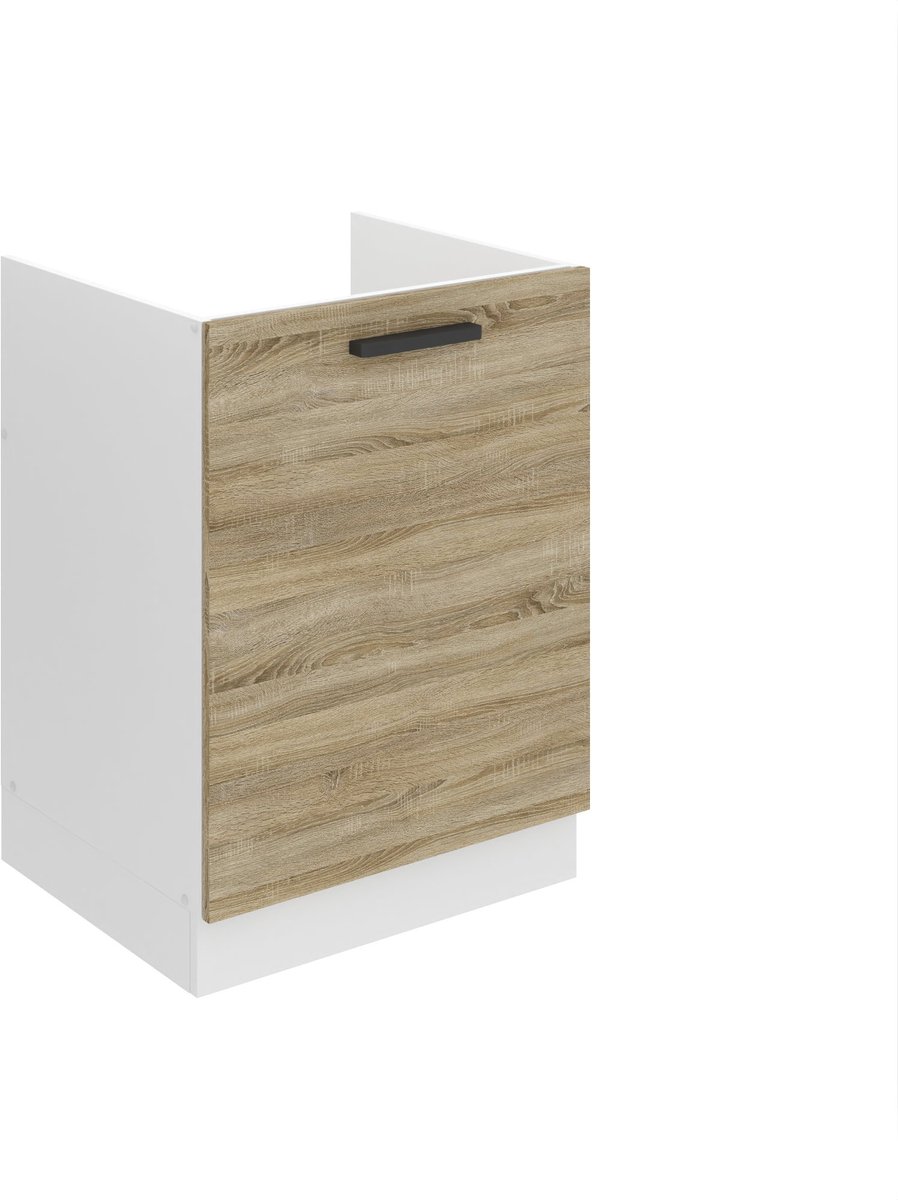 BELINI Spoelbakkast SDZ 60 cm met 1 Deur - Sonoma Eiken