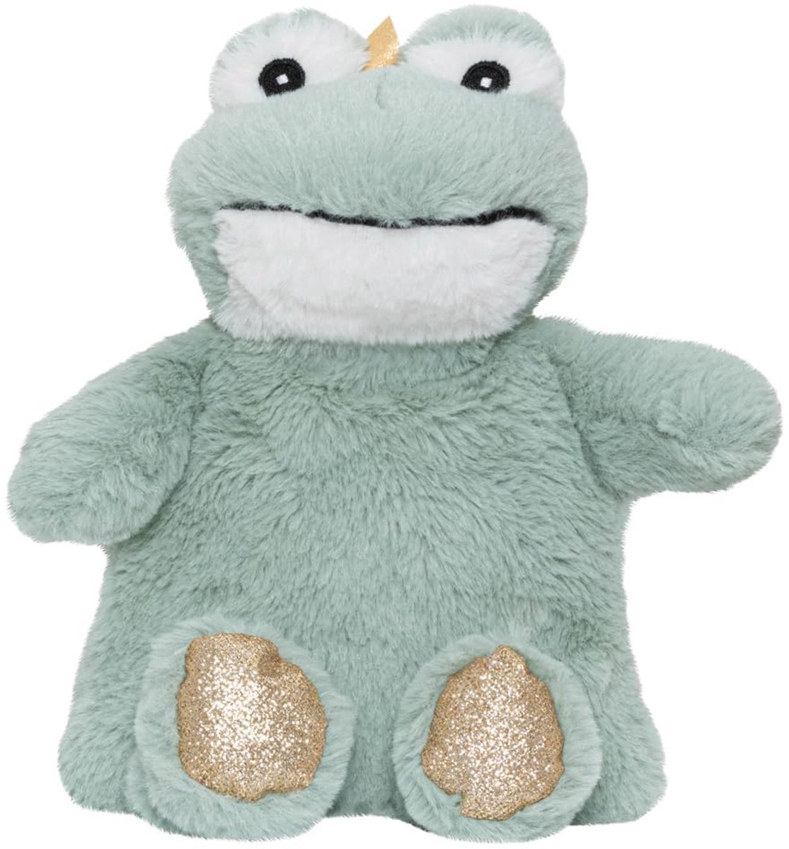 SnelShoppen - Warmwaterkruik Knuffeldier 2-in-1 - Zachte Kikker voor Baby en Kind - Magnetron Droogwarmwaterkruik - Siliconen Kralen - Geschikt voor A