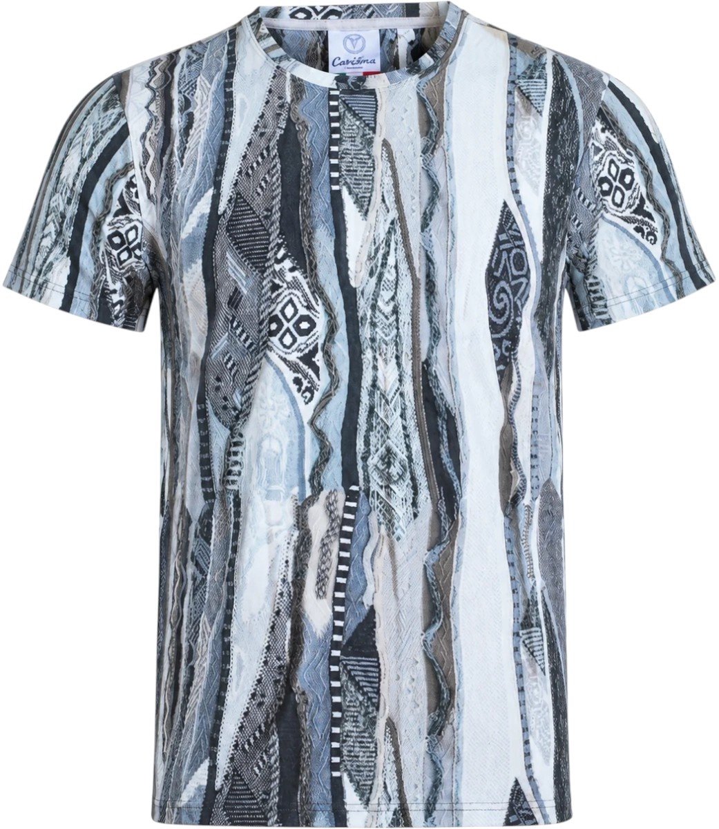 Carlo Colucci Heren T-Shirt Multi C3411/591