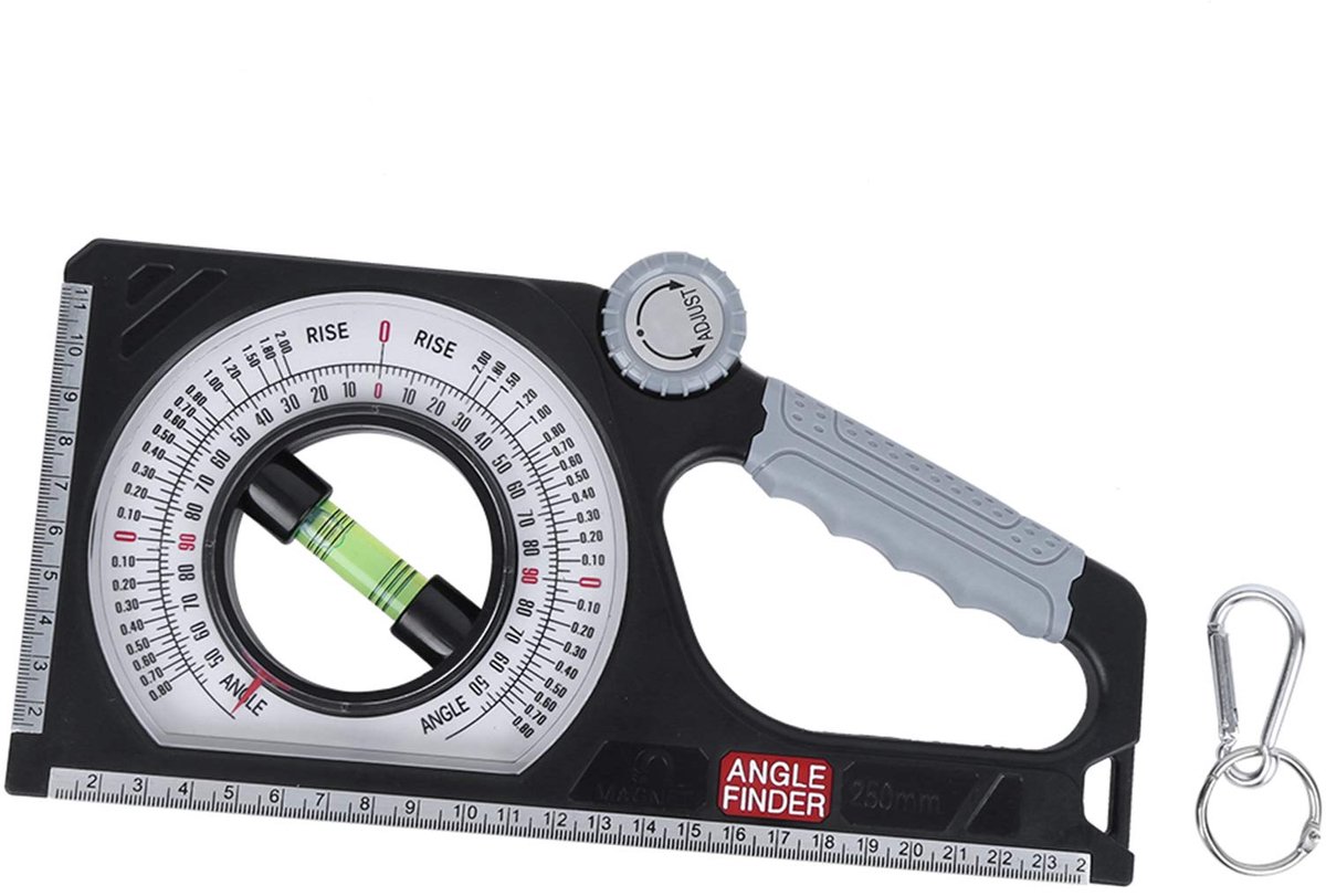 SnelShoppen - Garosa Hellingsmeetinstrument Hoekzoeker Magnetische Clinometers Multifunctionele Houtbewerkingsmeter Technische Hellingmeter Universele