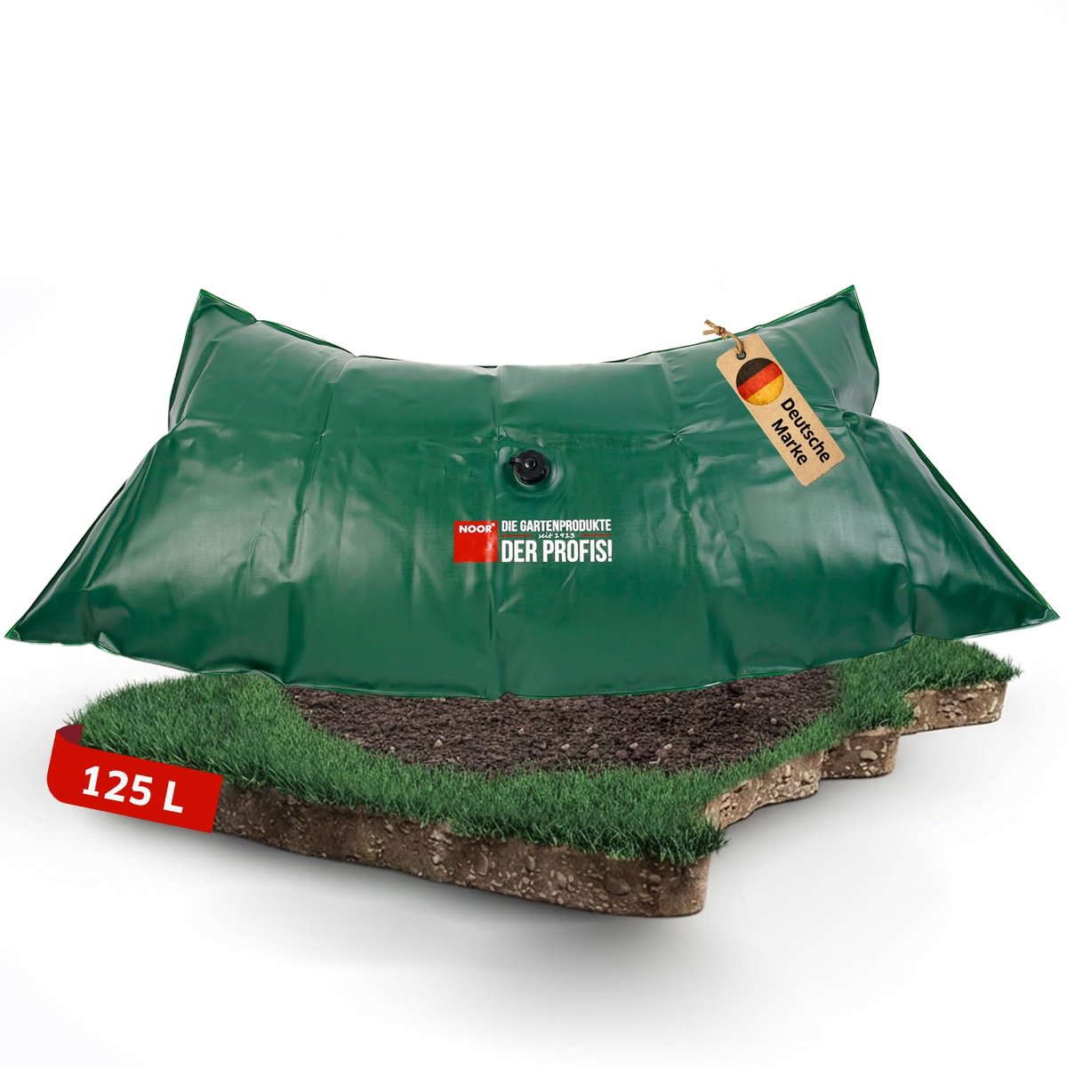 SnelShoppen - Frogbag Fatty Irrigatiezak 120L - Mobiele Druppelirrigatie voor Bomen - 100 x 140 cm - Sterk PVC - Herbruikbaar - Geschikt voor Stamomtr