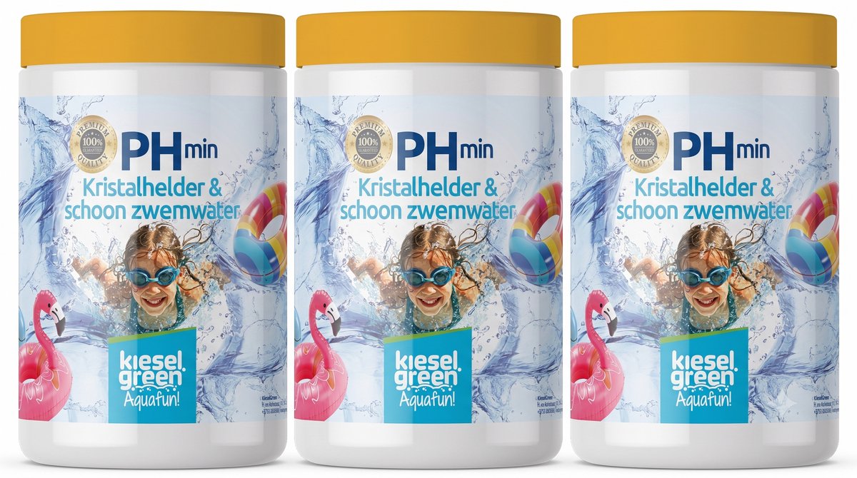 Kieselgreen Zwembad Granulaatpoeder pH min 3 kg voor verlaging pH waarde van zwembadwater