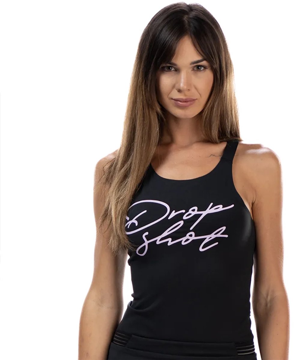 Drop Shot Dalia Mouwloos T-shirt Zwart S Vrouw
