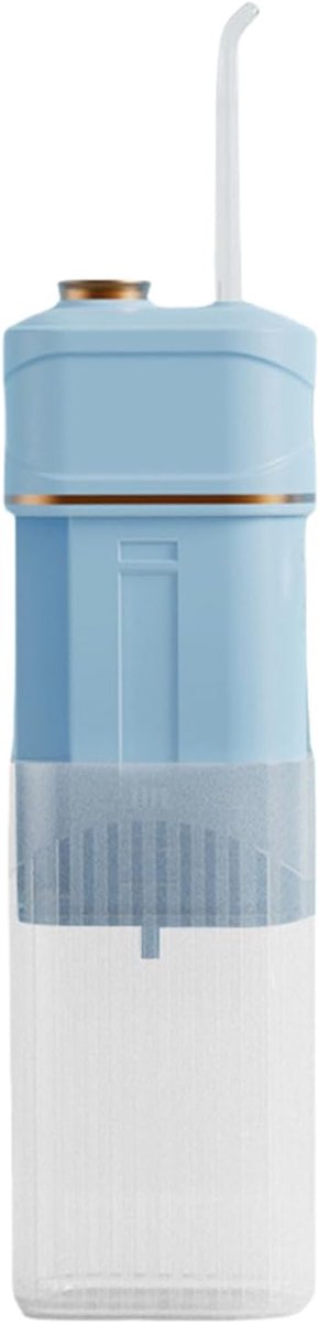Waterflosser Elektrisch - Monddouche Oplaadbaar - Dagelijkse Mondhygiëne - 3 Reinigingsstanden - 220ml Tank - Wit Blauw