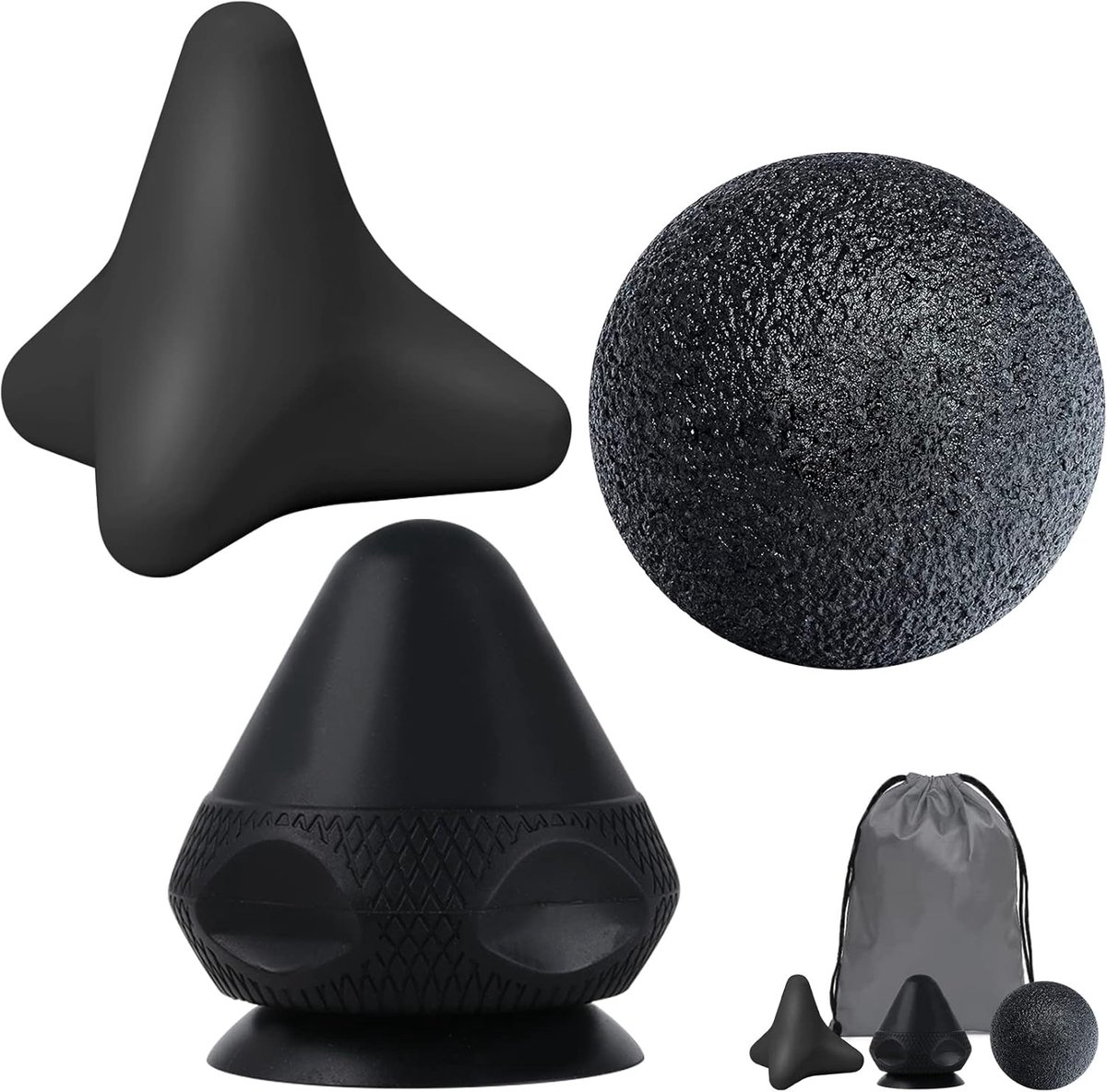 Triggerpoint pressure massager set - met zuignappen - voor zelfmassage - verlicht spierpijn - SnelShoppen