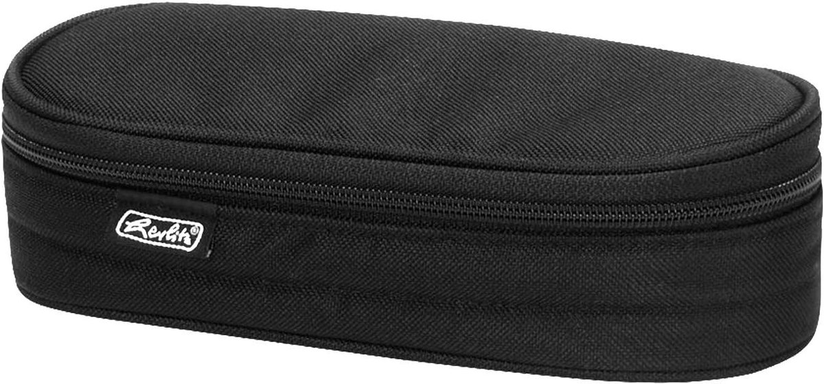 Thijox - Herlitz Luie Etui Airgo, Zwart, 22 cm, Hoogwaardige Schoolbenodigdheden, Praktisch en Stijlvol, Perfect voor Kinderen en Studenten