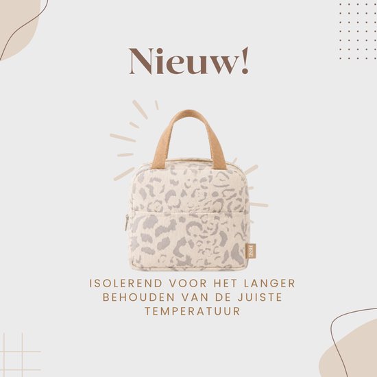 HSNL® Kolftas Panterprint - Geïsoleerde Koeltas voor Borstvoeding, Lunch en Drankjes - Compacte Lunchtas - Geschikt voor Babyflessen van hsnl — afbeelding 2