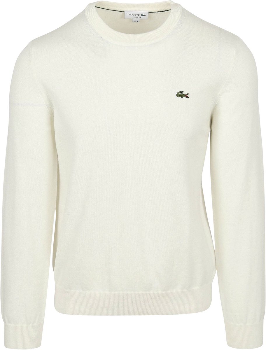 Lacoste Crew Neck Sweater Heren Creme