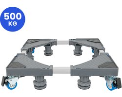 VanDijck Wasmachine Verhoger - 4 Wielen en 8 Poten - 42-75 cm - 500 kg