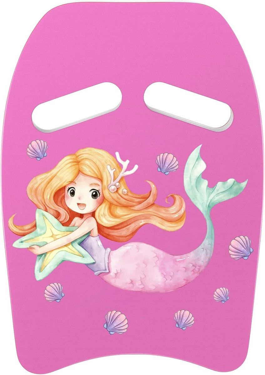 Zwem Kickboard voor Kinderen met Cartoon Zeemeerminnen - U-vormig Polyethyleenschuim voor Natuurlijke Zwemhouding en Waterplezier