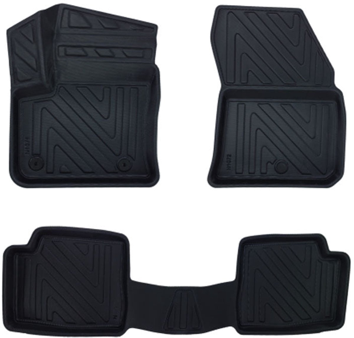 Rubbermatten Jeep Avenger 2023-heden (complete set) - Premium carbonlook