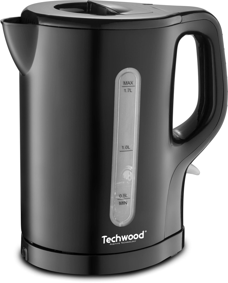 SnelShoppen - Draadloze Elektrische Waterkoker 1,7L - Zwarte Kookketel voor Keuken, Camping en Feesten - Snelle Verwarming, Veilig en Stijlvol