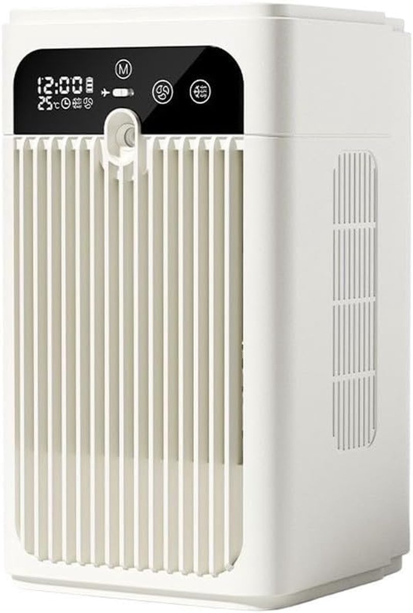 Persoonlijke Aircooler | Portable Air Cooler, Ultra‑Stille Bureau Airconditioner‑Ventilator, Slimme timer, 3000mAh oplaadbaar, voor slaapkamer, kantoor en thuis