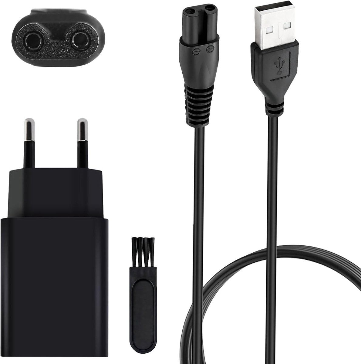 Oplaadkabel voor scheerapparaten, compatibel met One Blade en diverse modellen, 1 meter USB-kabel voor snelle oplading