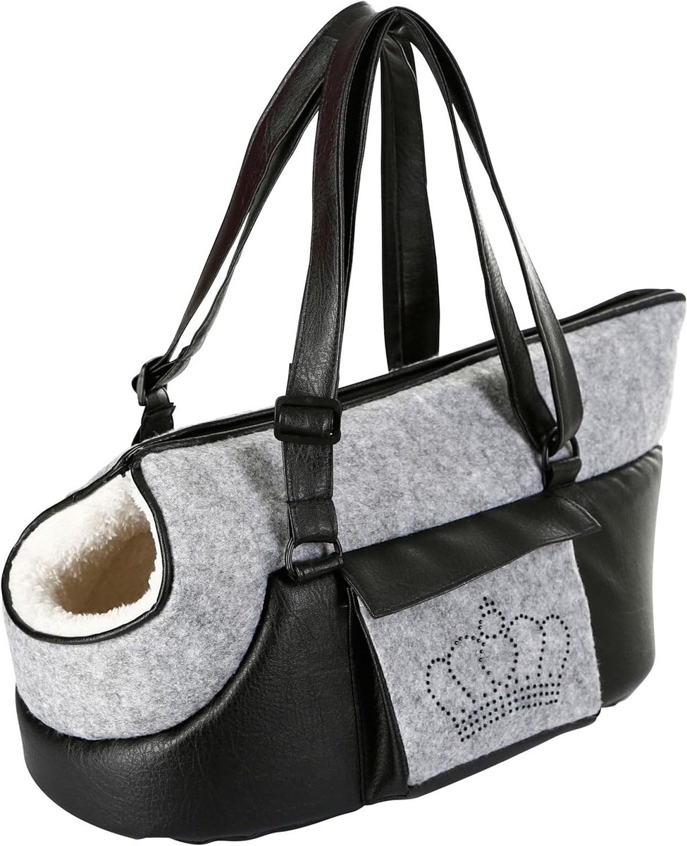 Draagtas voor huisdieren - Reistas hond kat - Comfortabel reizen - Zachte binnenvoering - 40 x 20 x 21 cm