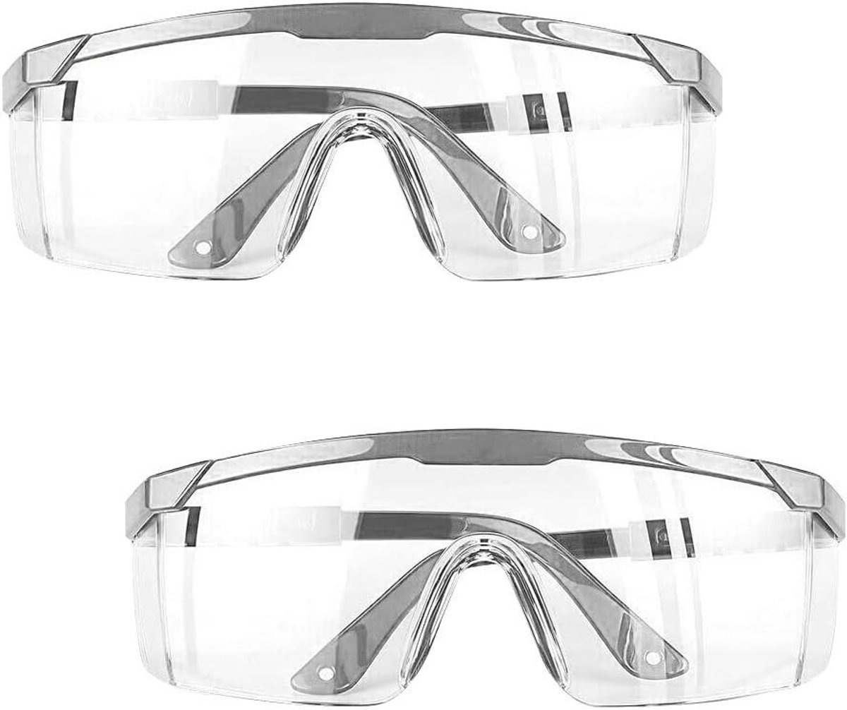 Veiligheidsbril 2 stuks - Beschermende oogbril - Werk Bescherming - Anti-condens coating - One size - Blauw