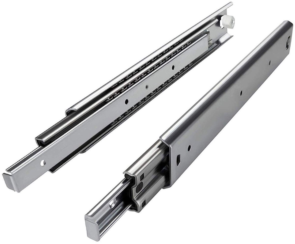 1 Paar (2 stuk) Volledig uitschuifbaar Ladegeleider KV1-100-H53-L700-NF Lengte 700 mm Draagkracht 121 Kg gegalvaniseerd van SOTECH