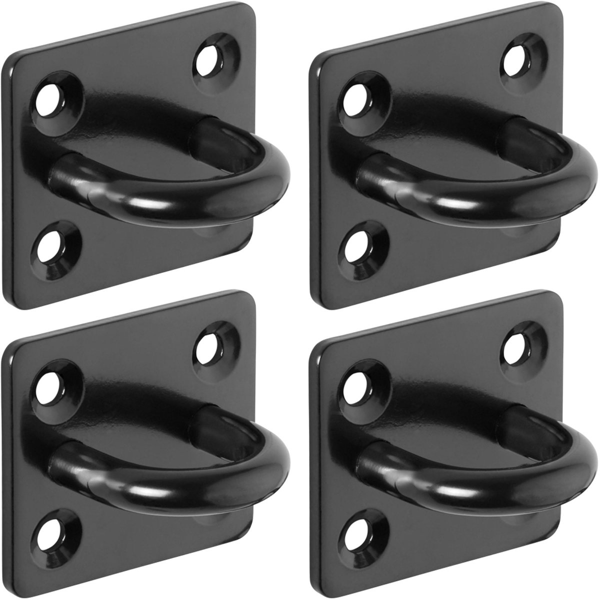 4 x sjorogen 40x35 V2A roestvrij staal SS304 zwart