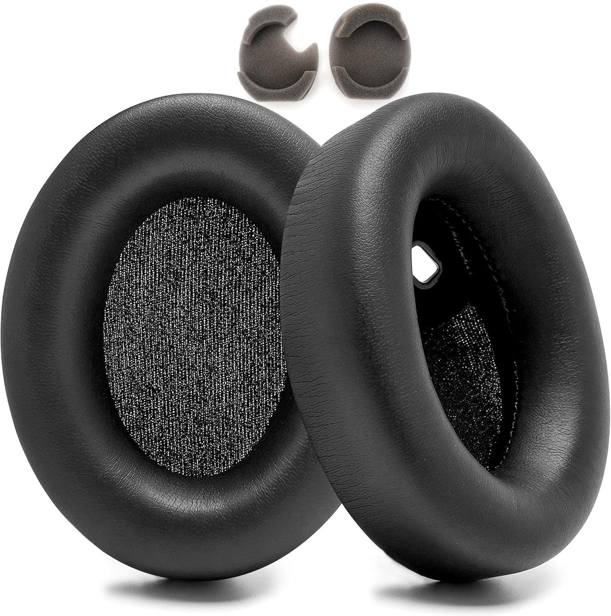 Vervangende Oorkussens voor Noise Cancelling Hoofdtelefoons - Zachte Earpads van Geheugenfoam en Kunstleer, Zwart