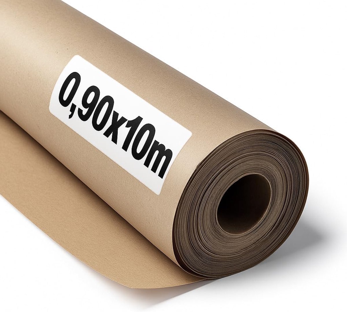 SnelShoppen - Kraftpapier Natuurbruin 70 g/m² - Rol 0,90 × 10 m - Gerecycled Verpakkingspapier - Scheurvast Knutselpapier voor Decoratie en Schilderen