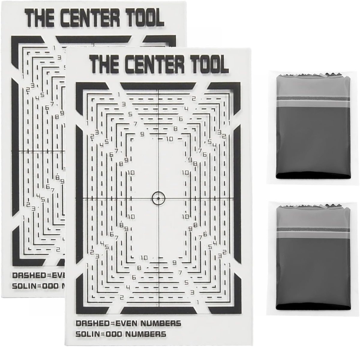 Precisie Map Centering Tool met Schoonmaakdoek - Ideaal voor PSA en BGS Graded Kaarten - Zorgt voor Nauwkeurige Centering en Bescherming van Kaarten