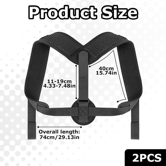 Posture Corrector voor Rug, Nek en Schouders - Houding Verbeteren, Rugsteun en Rechtzetten van de Rug voor Mannen en Vrouwen — afbeelding 5