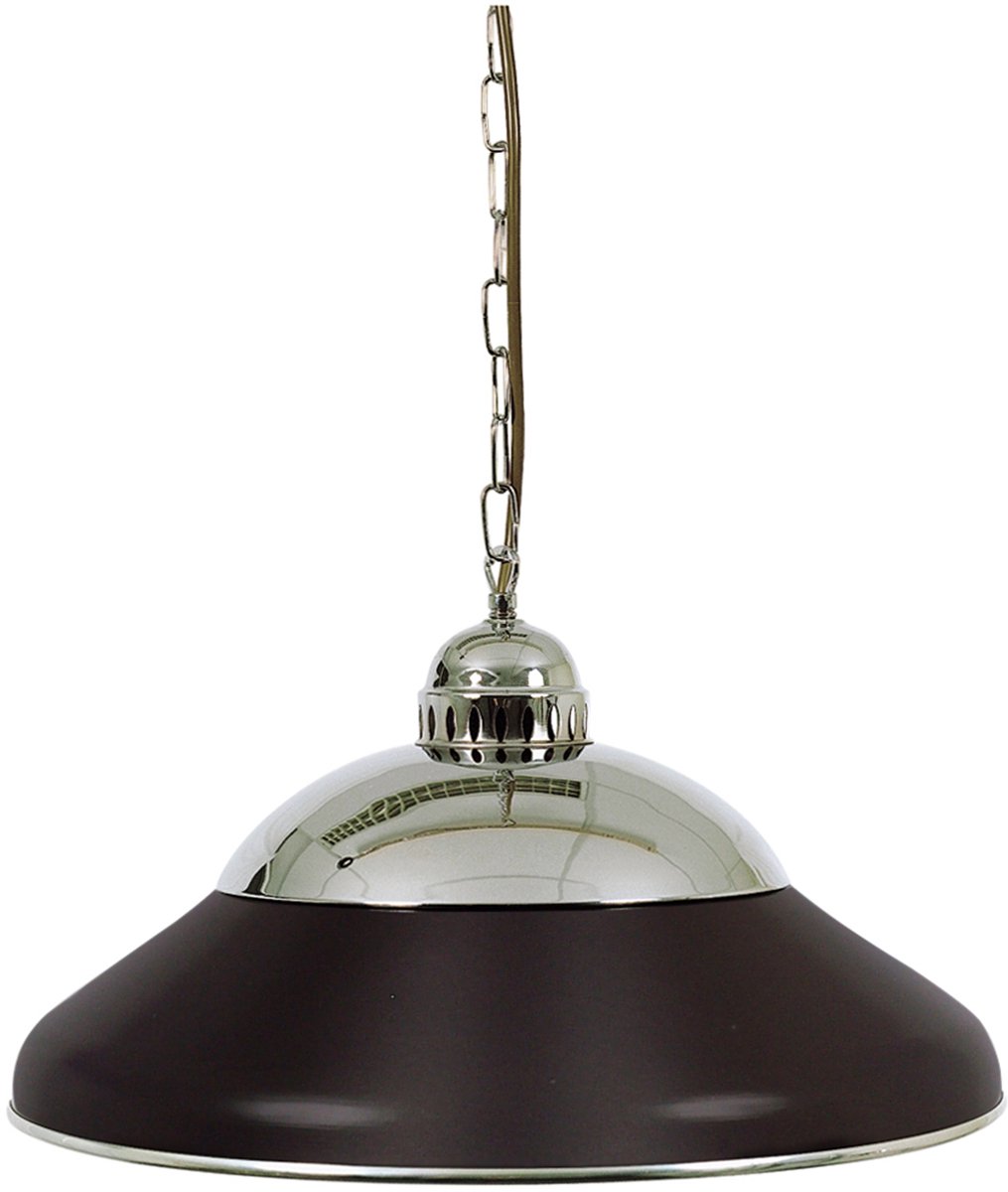 Lamp type biljart Solo 45cm. chroom/zwart