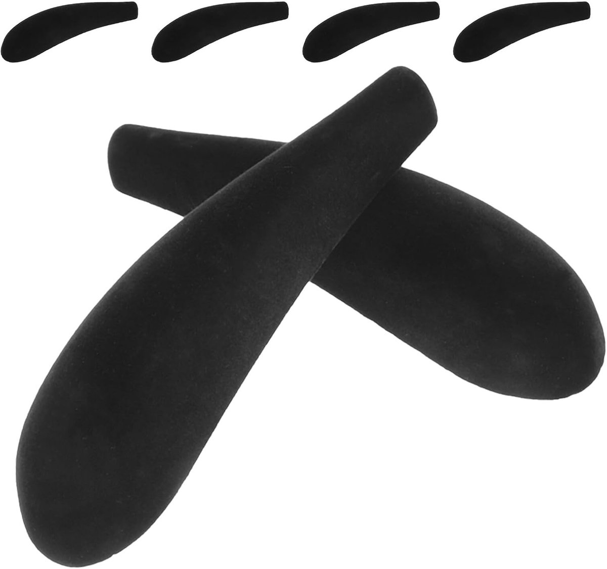 Schouderkussens Kledinghangers - Beschermers Kleding - Kleding Vorm Behouden - Antislip Velours - 6 Stuks - Zwart