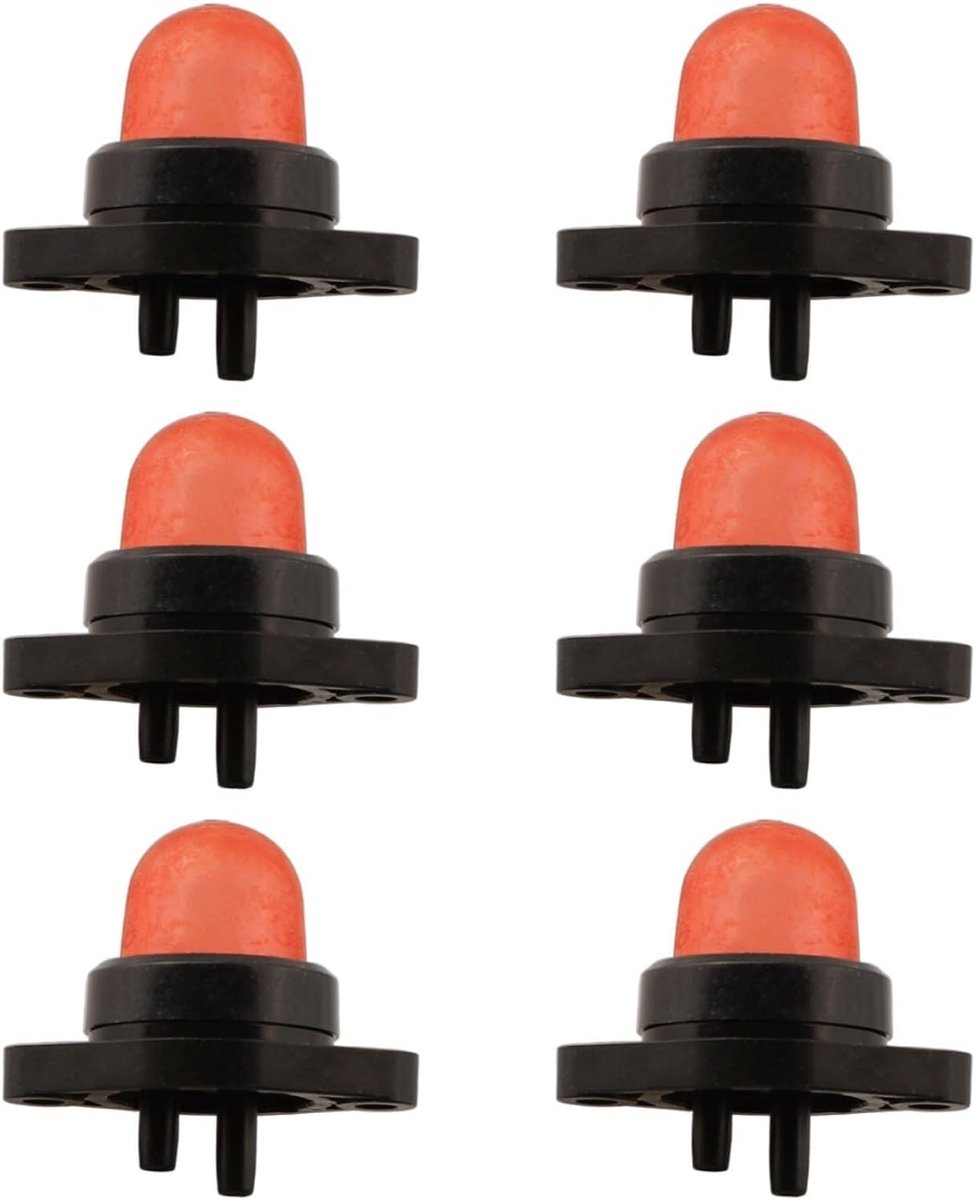 Primer ballen - Olie ballen - Kettingzaag starten - Spiraalontwerp - 6 stuks - Zwart