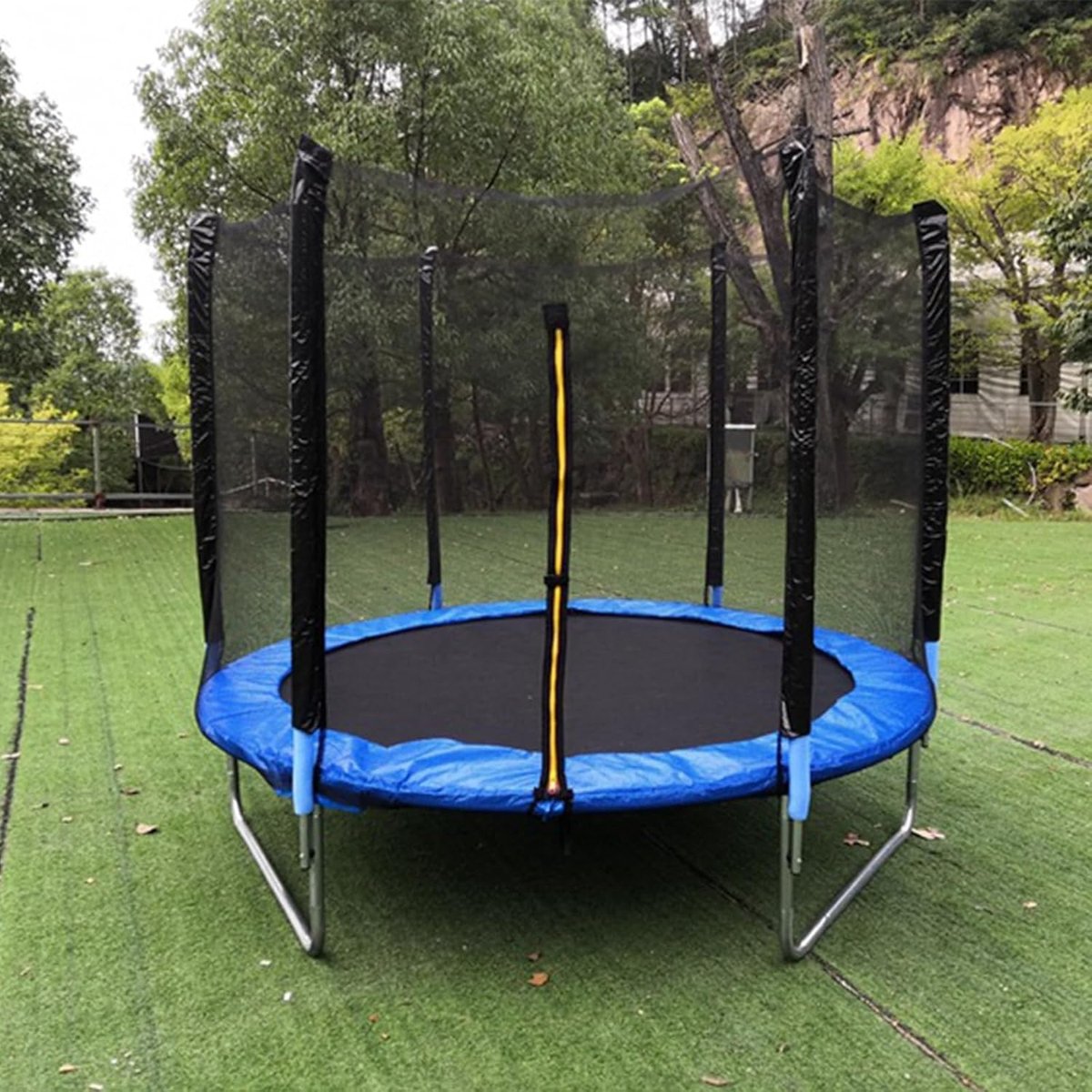 Trampoline Net - Veiligheidshoezen - Veilig Spelen - Met Ritssluiting - 16ft - Zwart