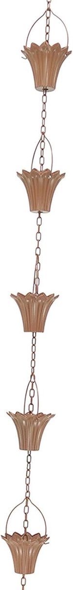 Regenketting - Waterafvoer - Tuindecoratie - Natuurlijk geluid - 90 mm breed - Metaal