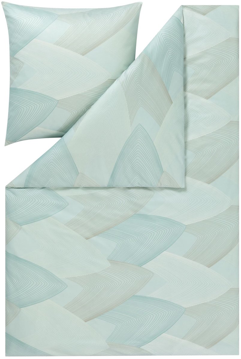 Estella Phoenix - Dekbedovertrekset - Mako-interlockjersey - 160 x 200 cm - Mintgroen