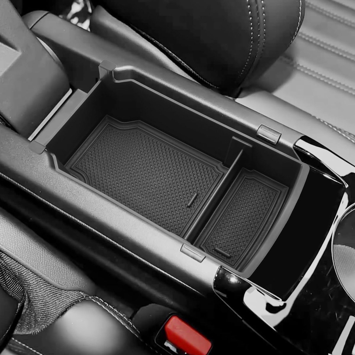 Compatibele Center Console voor Peugeot 2008 e-2008 P24 208 e-208 (2020-2025) - Multifunctionele Opbergdoos, Armsteun en Organizer met Tray voor Auto-accessoires