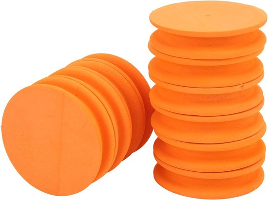 Schuimspoelen Vissen - Spoelen Lijn - Vislijnen Organiseren - Zacht EVA Materiaal - 10 Stuks - Oranje — afbeelding 5