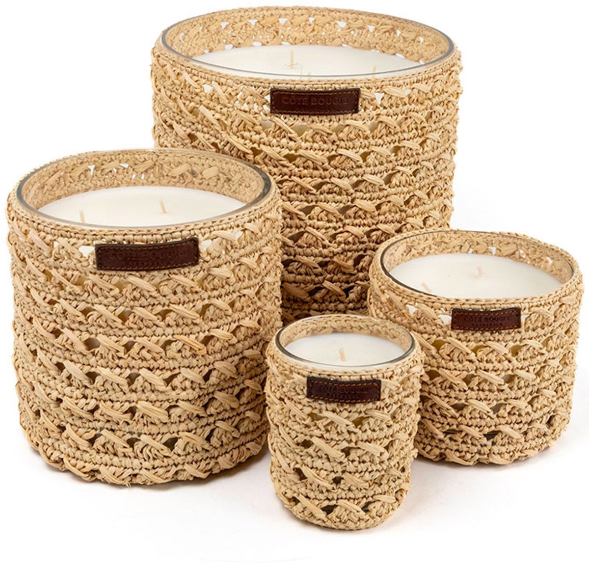 Côté Bougie Raphia Zina geurkaars Oriental - Medium