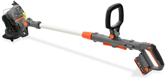 FUXTEC 20V accu grastrimmer FX-E1RT20PROSET - Draaibare kantensnijder - Snijbreedte 28 cm - Telescopische steel en dubbele handgreep van FUXTEC — afbeelding 3