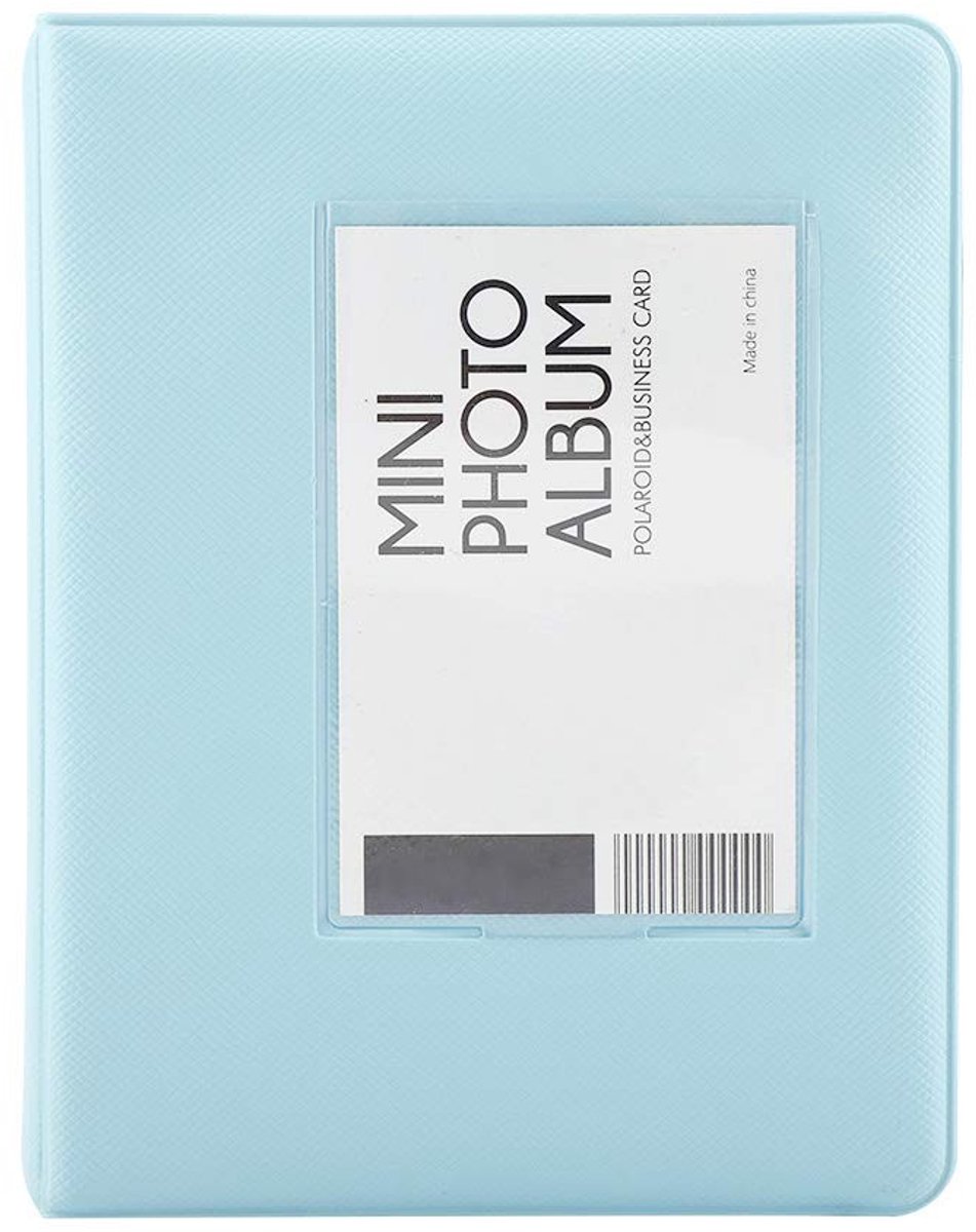 Dailygoods - Mini-fotoalbum met 64 Vakken, Geschikt voor Fujifilm Instax Mini-camera, -camera, voor Fujifilm Instax Mini 7s, 8, 25, 50s, 90, Kodak Mini 3-inch Film, Opslag van (Blauw)
