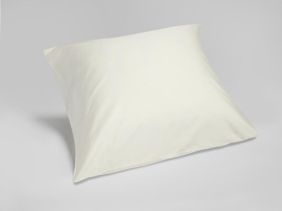 Yumeko kussensloop katoen satijn warm wit 65x65 - Bio, eco & fairtrade - 1 stuk