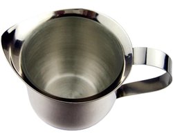 RVS Melkopschuimer - Opschuimkan - Cappuccino Maken - Precisie Giet tuit - 150ml - Zilverkleurig