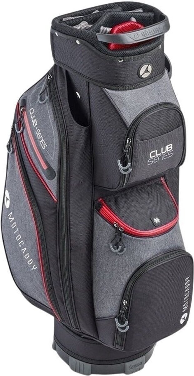 Motocaddy Cartbag Club Series 2024 Zwart Rood van Motocaddy — afbeelding 2