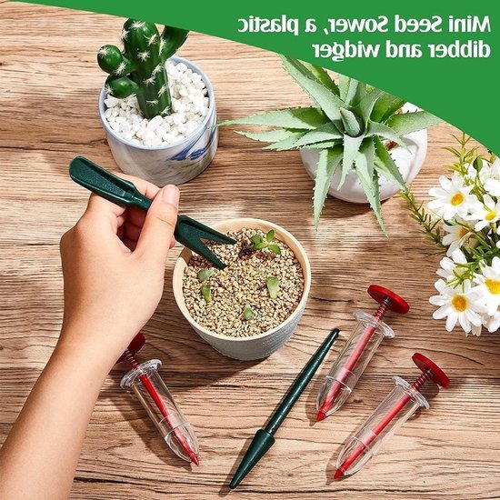 Zaad Dispenser Set - Planten Gereedschap - Tuin Zaden Verspreiden - Handig Ontwerp - 16 Stuks - Gekleurd — afbeelding 5
