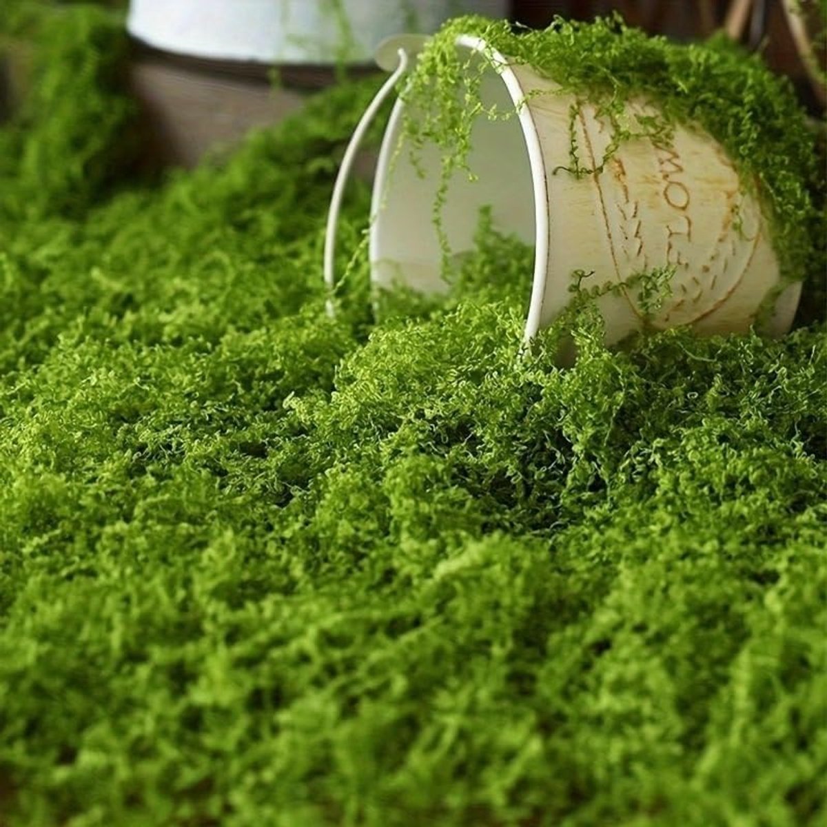 Kunstmatig Mos - Nep Gras - Decoratie Knutselen - Realistisch Uiterlijk - 200g - Groen