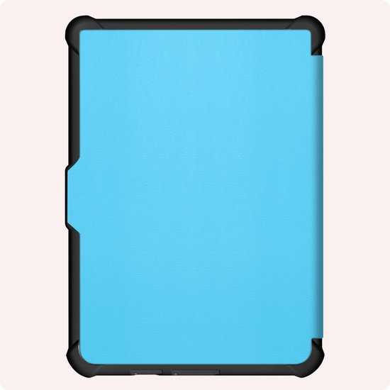 Hoes Geschikt voor Kobo Clara HD Hoesje Bookcase Cover Book Case Hoes Sleepcover Trifold - Lichtblauw — afbeelding 5